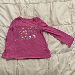 Pink kind heart longsleeved shirt